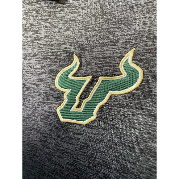 USF South Florida Bulls Men Gray Short Sleeve Golf Polo Shirt Medium Chiliwear - Picture 6 of 9